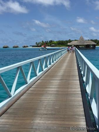 The bridge where you use to go to the main island and itha restaurant