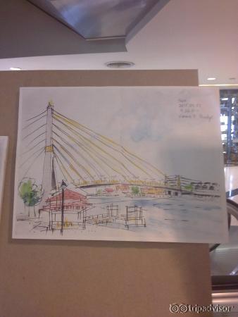 Salah satu sketsa di BACC