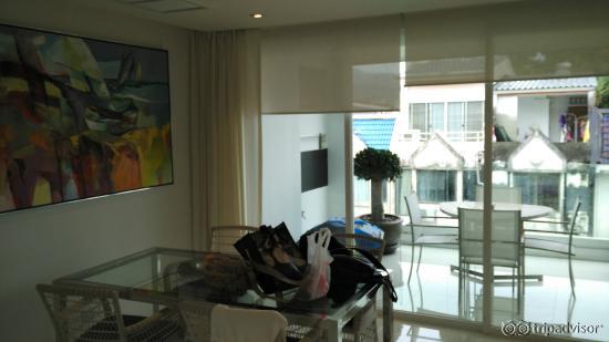 Dining and balcony area