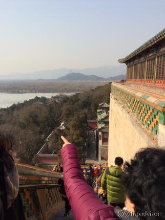 Just like the lady that's pointing, check out the view!