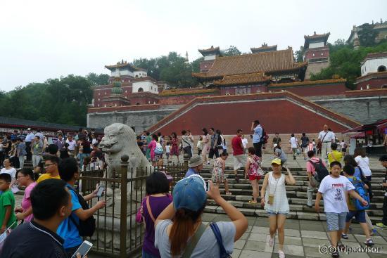View of the main Buildings before beginning our ascent