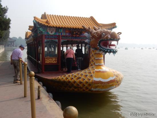 Dragon boat on the Summer Palace Lake