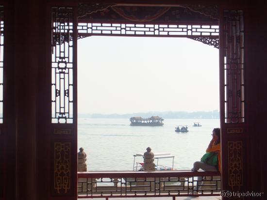 Looking out onto Lake Kunming
