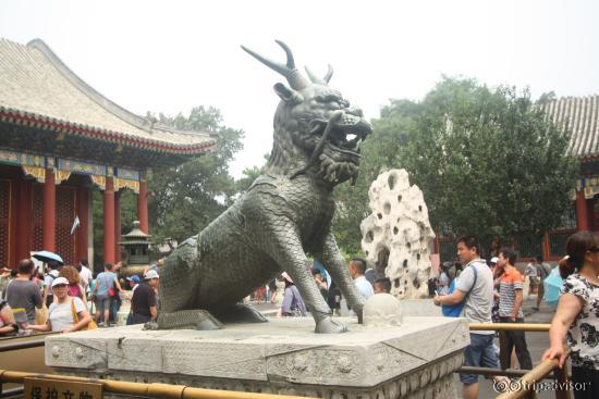 Outside one of the palaces