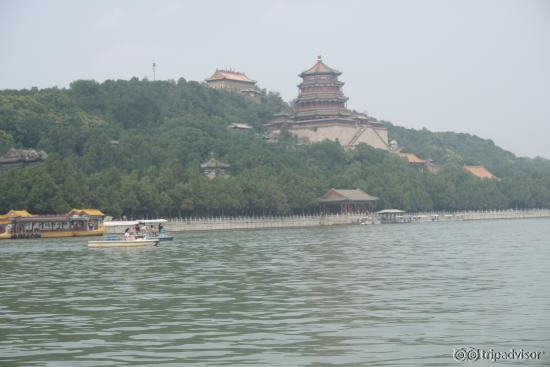 View from the boat ride at the Summer Palace