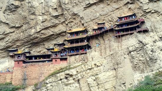 Hengshan Hanging Temple from Whitewater River - Horst_8877
