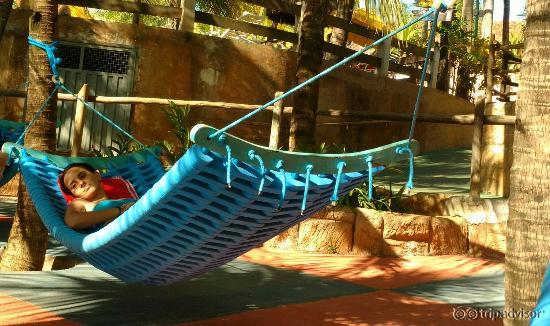 Essa é a área das redes, onde dá pra descansar um pouquinho da folia do parque :)