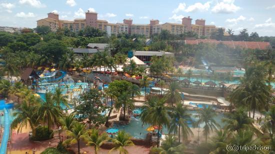 Vista da Torre do Toboágua Kamikaze