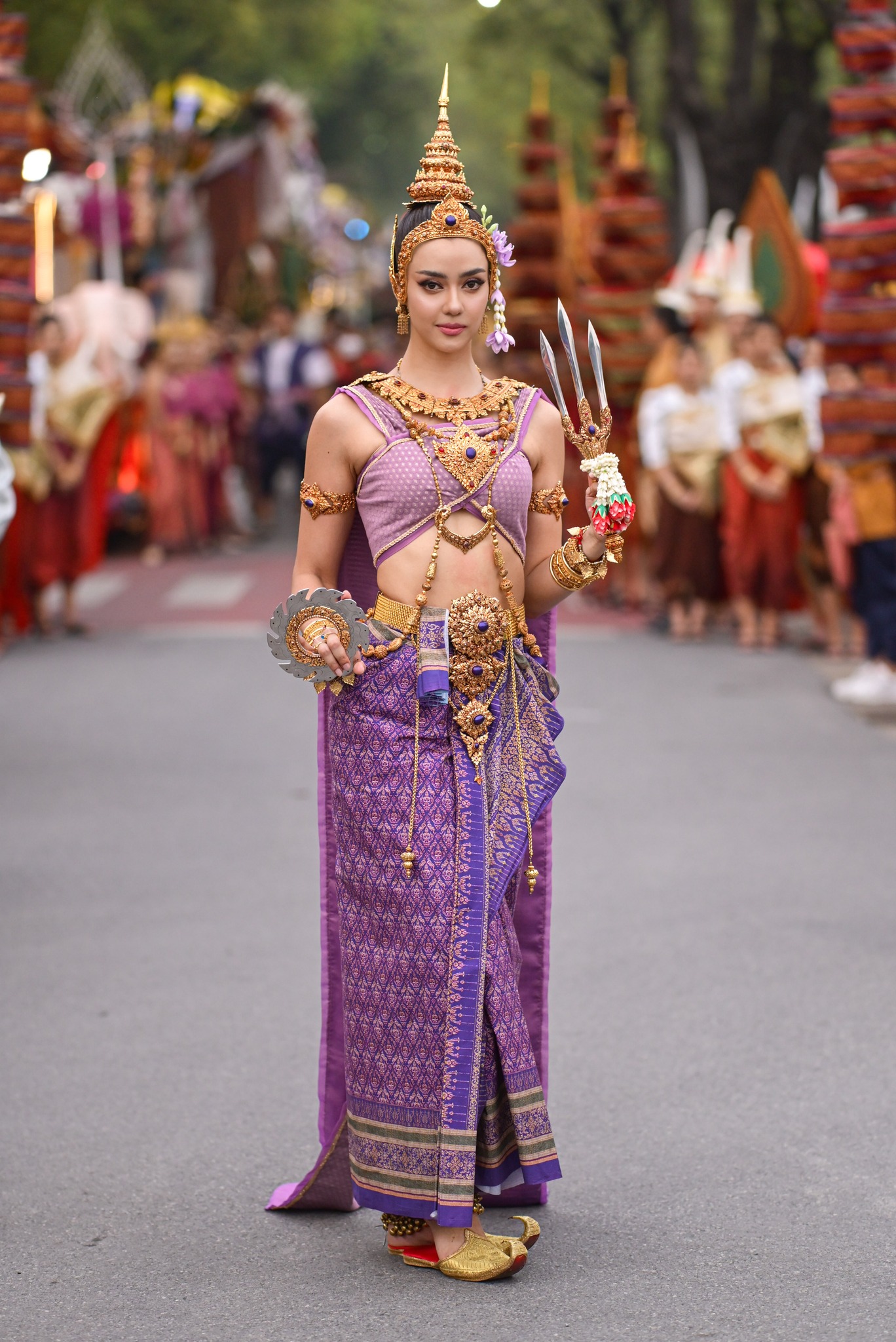 ขบวนพาเหรดจังหวัดอยุธยา งานเย็นทั่วหล้า มหาสงกรานต์ 2567 