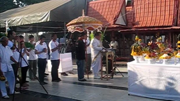 พิธี ณ.มณฑลพิธี วัดพระศรีรัตนมหาธาตุ  สร้างพระพุทธชินราช พิธีเททอง พระพุทธชินราช รุ่นเจริญพร