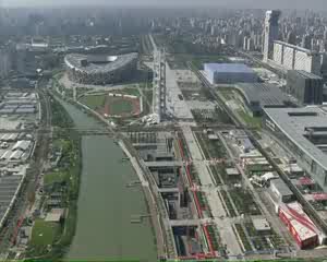 ทิวทัศน์รอบสนามโอลิมปิค ที่ Beijing