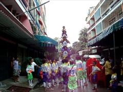 การเชิดสิงโต ลูกหลวงพ่อโบสถ์บน