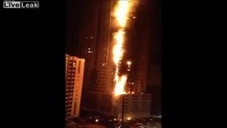 ไฟไหม้ตึก skyscraper ที่ดูไบ