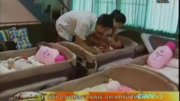 สาวไทยคลอดลูกแฝดหก