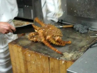 การแล่ ปู King Crab ตัวใหญ่มากขอบอก