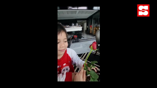 "ชมพู่" เผยคลิปควันหลงวาเลนไทน์ "สายฟ้า-พายุ" เอาดอกกุหลาบมาให้แม่