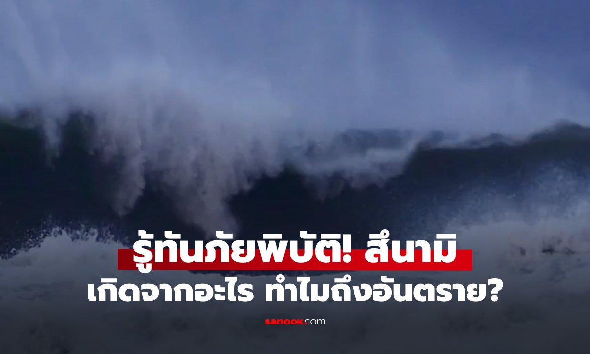 รู้ทันภัยพิบัติ! สึนามิ เกิดจากอะไร ทำไมถึงอันตราย?