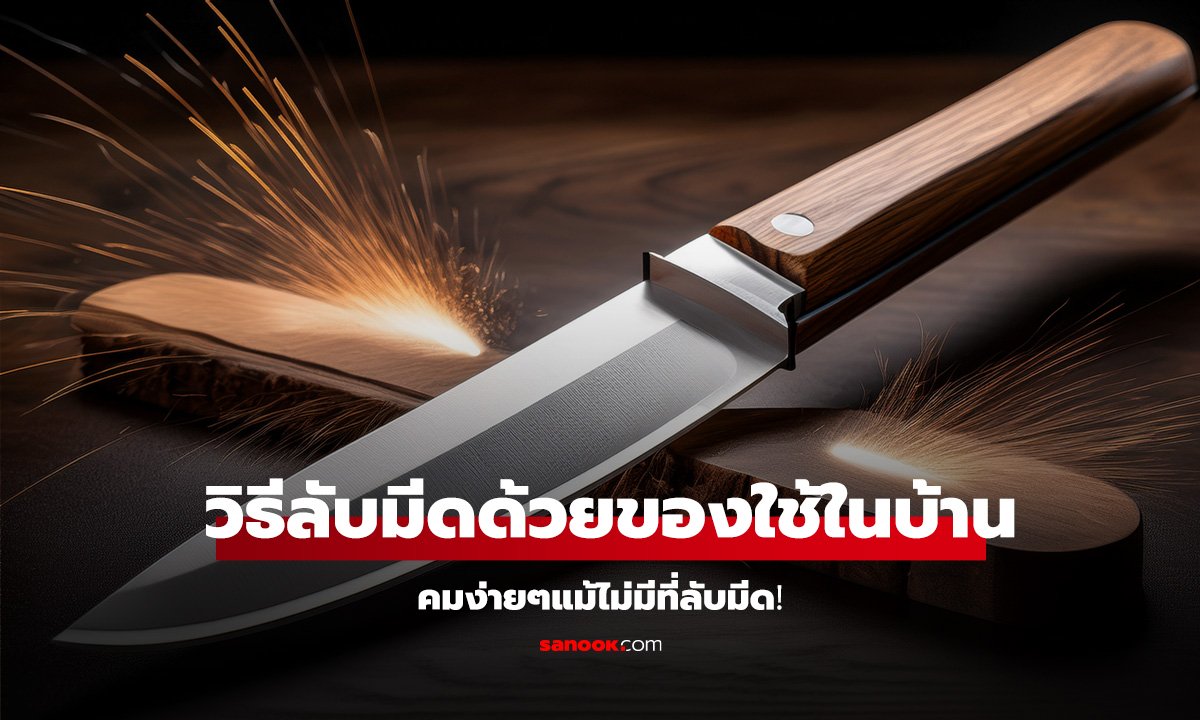 วิธีลับมีดด้วยของใช้ในบ้าน