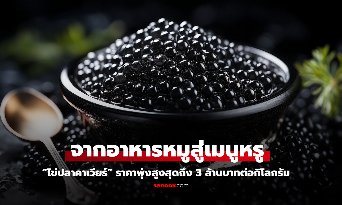 ไข่ปลาคาเวียร์ อาหารหรูราคาแพงที่สุดในโลก แตะ 3 ล้านบาทกิโล