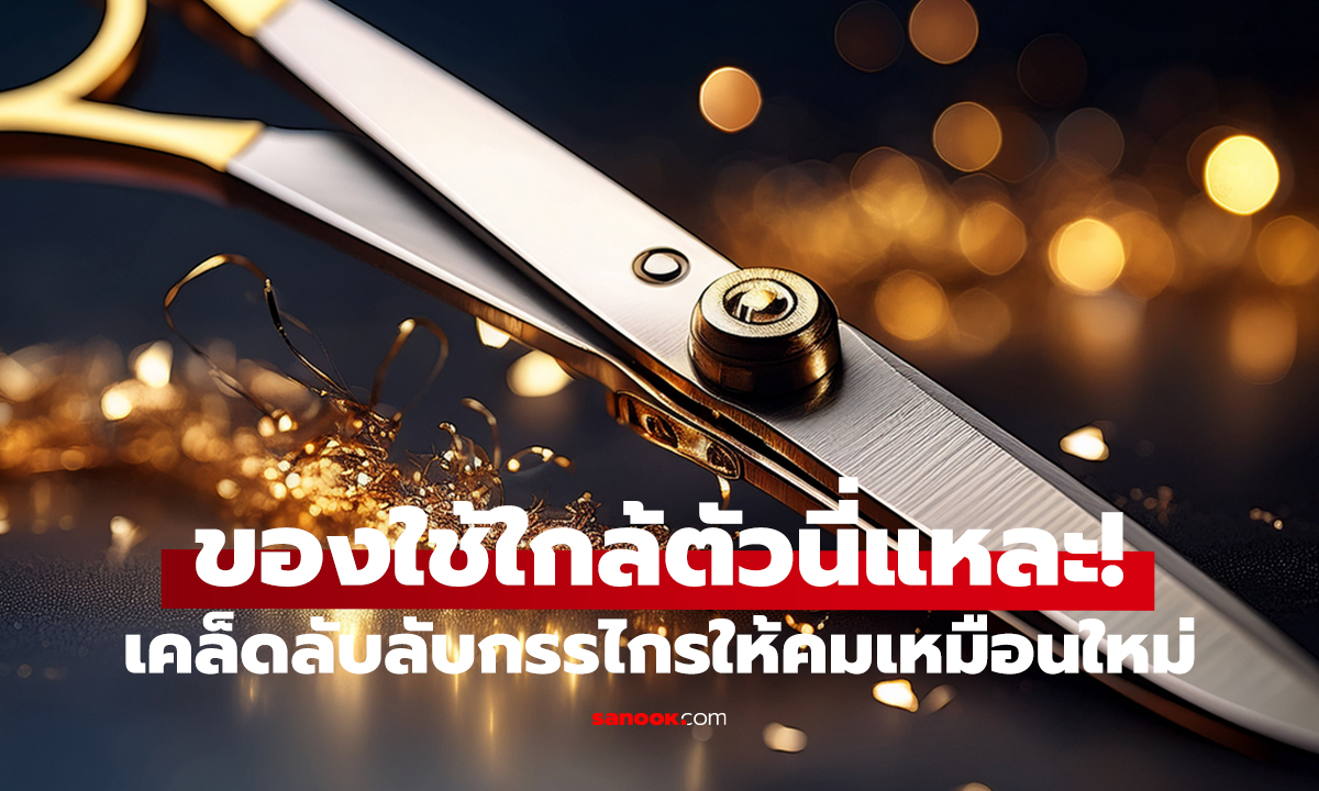 กรรไกรขึ้นสนิมไม่ต้องทิ้ง!   แค่ใช้ของในบ้าน ก็คมเหมือนใหม่