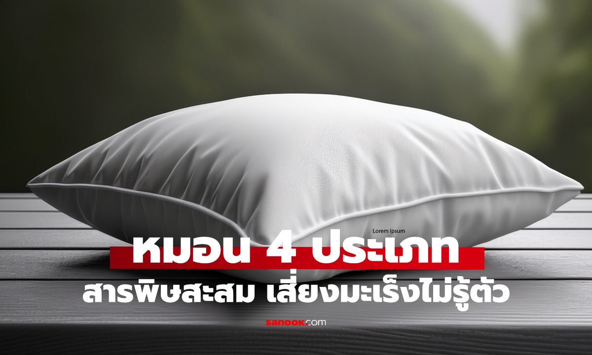 เตือน! หมอน 4 ประเภทสุดอันตราย   สารพิษสะสม เสี่ยงมะเร็งไม่รู้ตัว