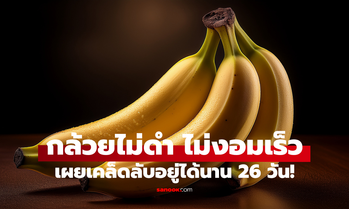 เก็บกล้วยสดนาน 26 วัน!   ไม่ต้องห่อก้าน ใช้วิธีง่ายมาก