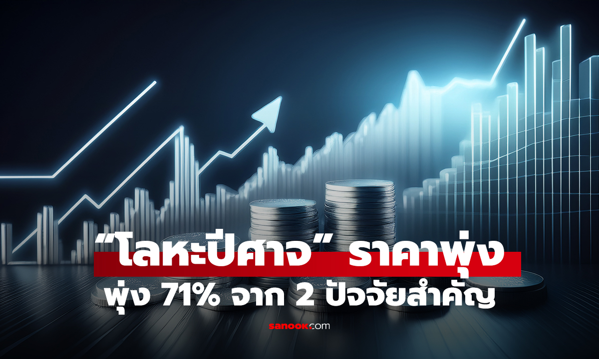 แพงแซงทอง?! "โลหะปีศาจ" ราคาพุ่ง 71% สูงสุดเป็นประวัติการณ์ เผย 2 ปัจจัยดันเงินพุ่ง