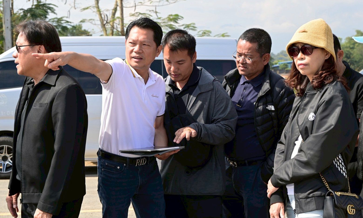 อธิบดีฯ สุริยพล ประชุมเร่งรัดงานก่อสร้างถนนรอบกว๊านพะเยา จังหวัดพะเยา