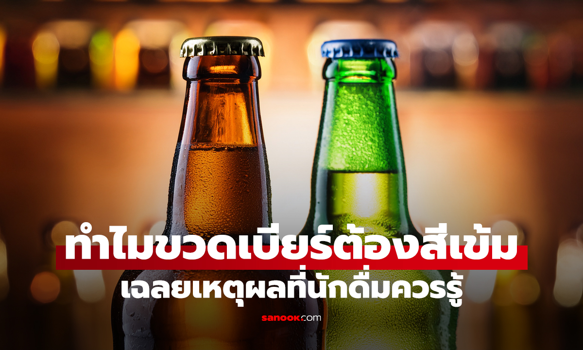 ไขปริศนา! ทำไมขวดเบียร์ต้องเป็น "สีน้ำตาล" หรือ "สีเขียว" เฉลยความจริงที่คนชอบดื่มต้องรู้!