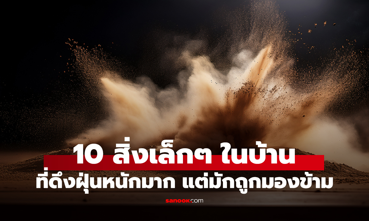 10 สิ่งเล็กๆ ในบ้าน ที่ดึงฝุ่นหนักมาก แต่มักถูกมองข้าม
