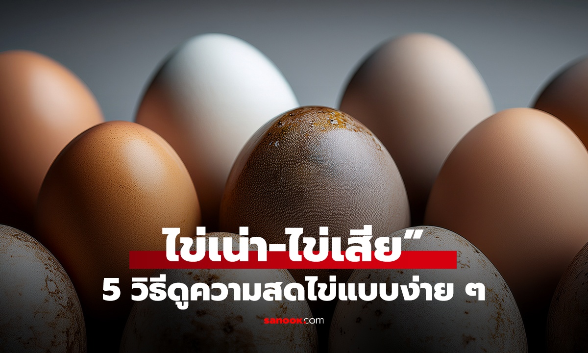 “ไข่เน่า-ไข่เสีย” 5 วิธีดูความสดไข่แบบง่าย ๆ