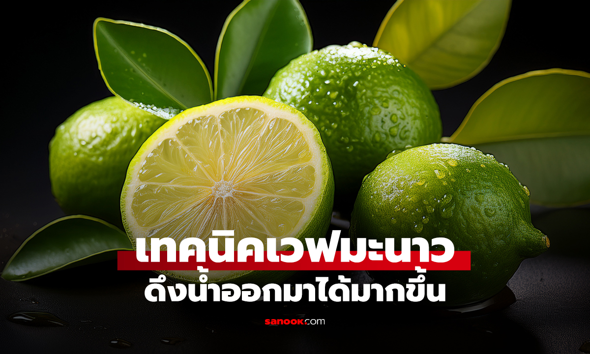 เทคนิคเวฟมะนาว ดึงน้ำออกมาได้มากขึ้น