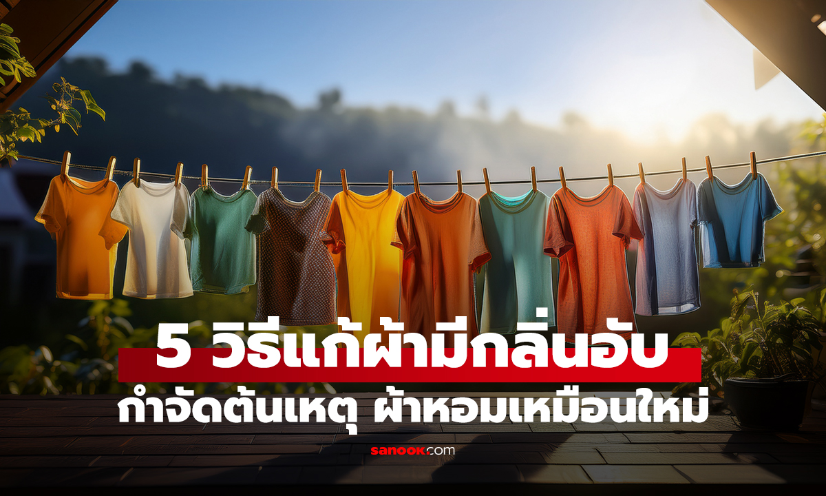 5 วิธีแก้ผ้ามีกลิ่นอับ กำจัดต้นเหตุ ผ้าหอมเหมือนใหม่