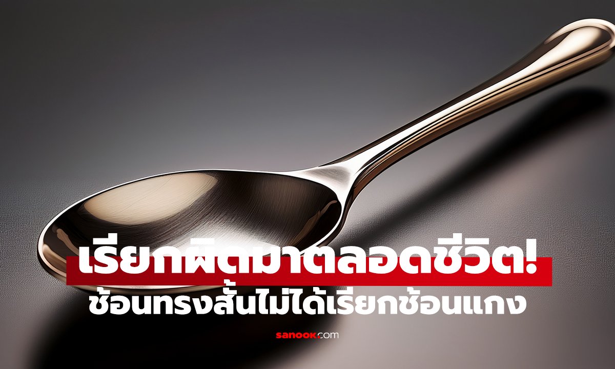 เพิ่งรู้วันนี้เอง! ช้อนทรงสั้นไม่ได้เรียกช้อนแกง