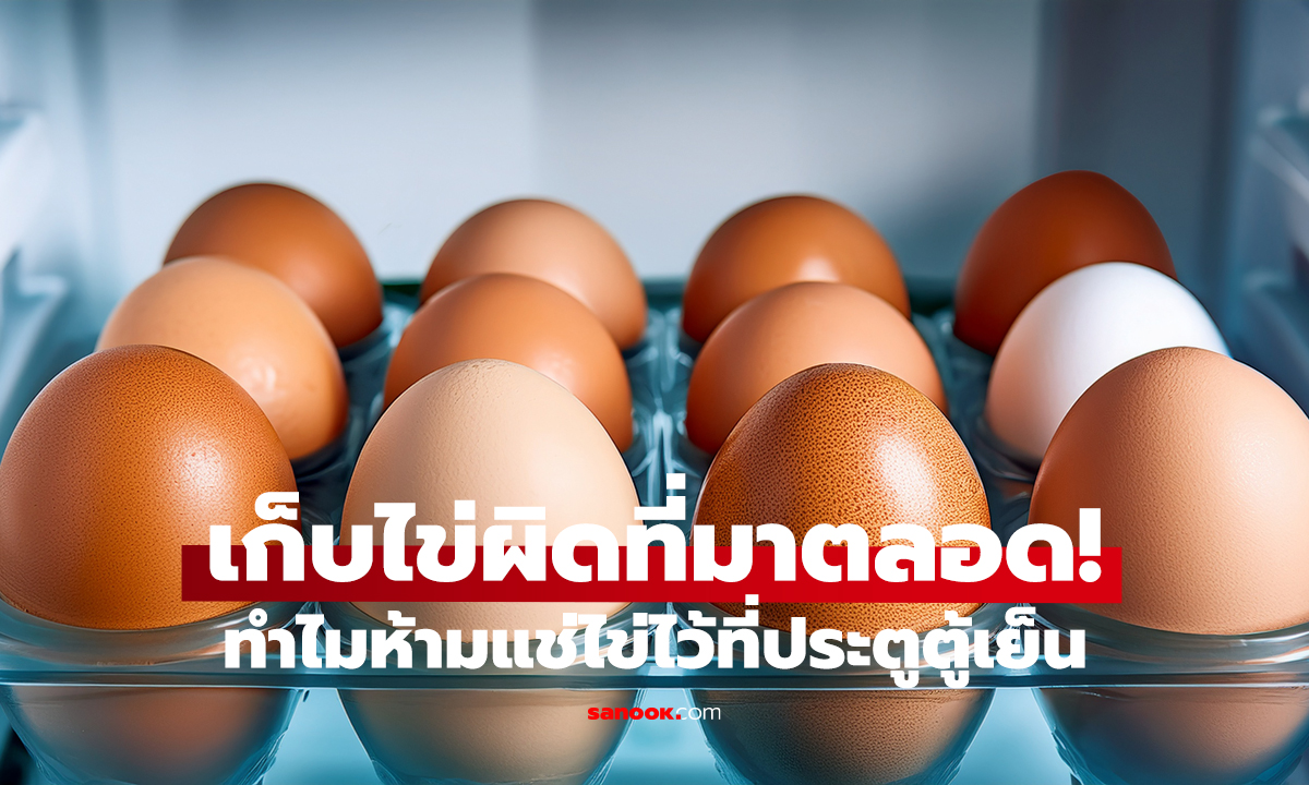เก็บไข่ผิดที่มาตลอด! อย่าวางไว้ที่ประตูตู้เย็น