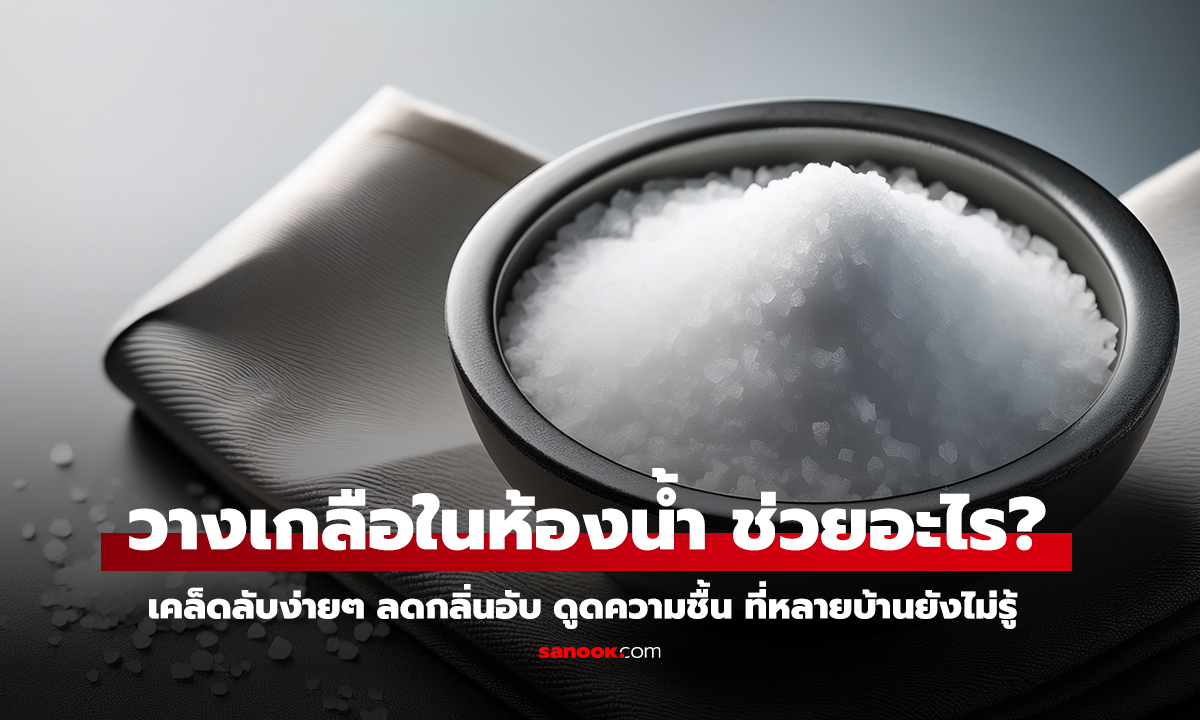 ทำไมต้องวางถ้วยเกลือในห้องน้ำ