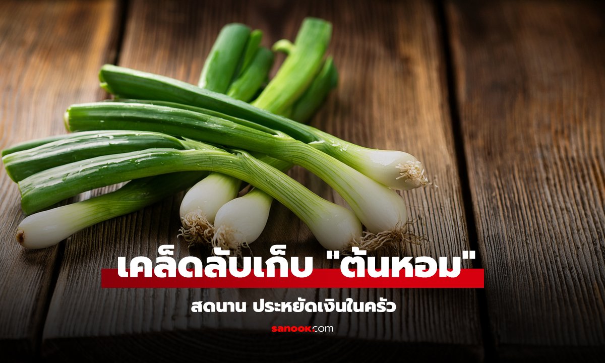 วิธีแช่แข็งต้นหอมให้สดนาน ใช้ได้ทั้งปี