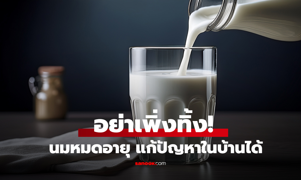 อย่าเพิ่งทิ้ง! นมหมดอายุ แก้ปัญหาในบ้านได้ถึง 4 อย่าง แต่คนส่วนใหญ่ไม่รู้