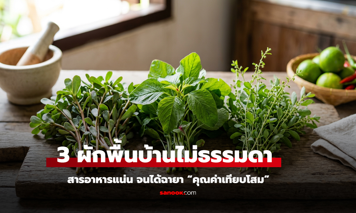 3 ผักพื้นบ้านไม่ธรรมดา