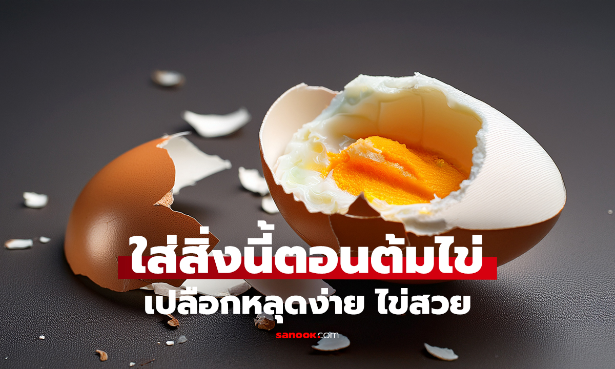 ต้มไข่ปอกง่าย ไม่ใช่แค่ใส่เกลือ!