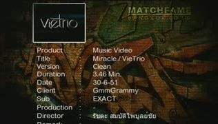 MV Miracle : VieTrio