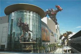 Transformers โจมตี siamparagon ใจกลางเมือง