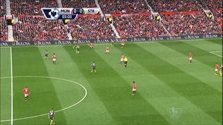 ไฮไลท์ฟุตบอล  แมนยู 3-2 สโต๊ค ซิตี้