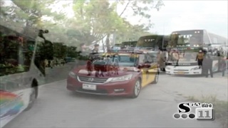 Sakorn News : จังหวัดสมุทรปราการปล่อยขบวนรถบัส