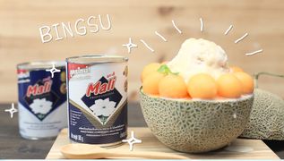 Melon Bingsu - น้ำแข็งไสเกาหลียอดฮิตฉบับโฮมเมด