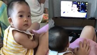 เมื่อ น้องเป่าเปา ดูตัวเองใน tv ตอนออกรายการ 3แซ่บ