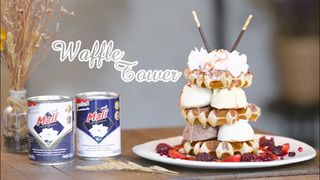 วิธีทำ Waffle Tower