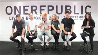 OneRepublic Live in Bangkok 2017 Press Interview