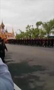 บรรยากาศพิธีซ้อมย่อยริ้วขบวนพระบรมราชอิสริยยศ