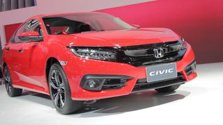 Honda Civic 2018 สีแดงแรลลี่ใหม่ เปิดตัวที่งานมอเตอร์เอ็กซ์โป